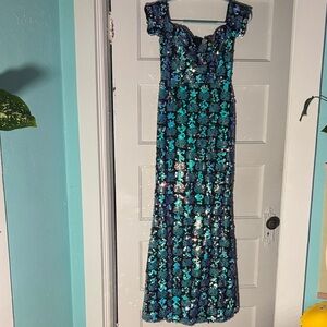 Lulu's Sequin Black Dress